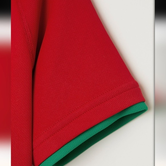 Portugal Soccer Shirt Red Quick Dry Kids Size 2-4 Years NWOT - Picture 4 of 10